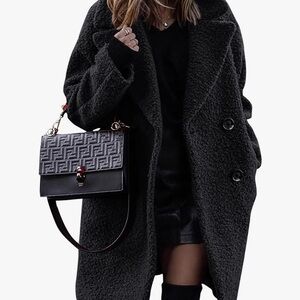 Chic Black Teddy Jacket